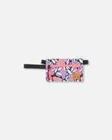 Double Pencil Case Black Retro Flower Print | Deux par Deux | Jenni Kidz