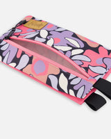 Double Pencil Case Black Retro Flower Print | Deux par Deux | Jenni Kidz