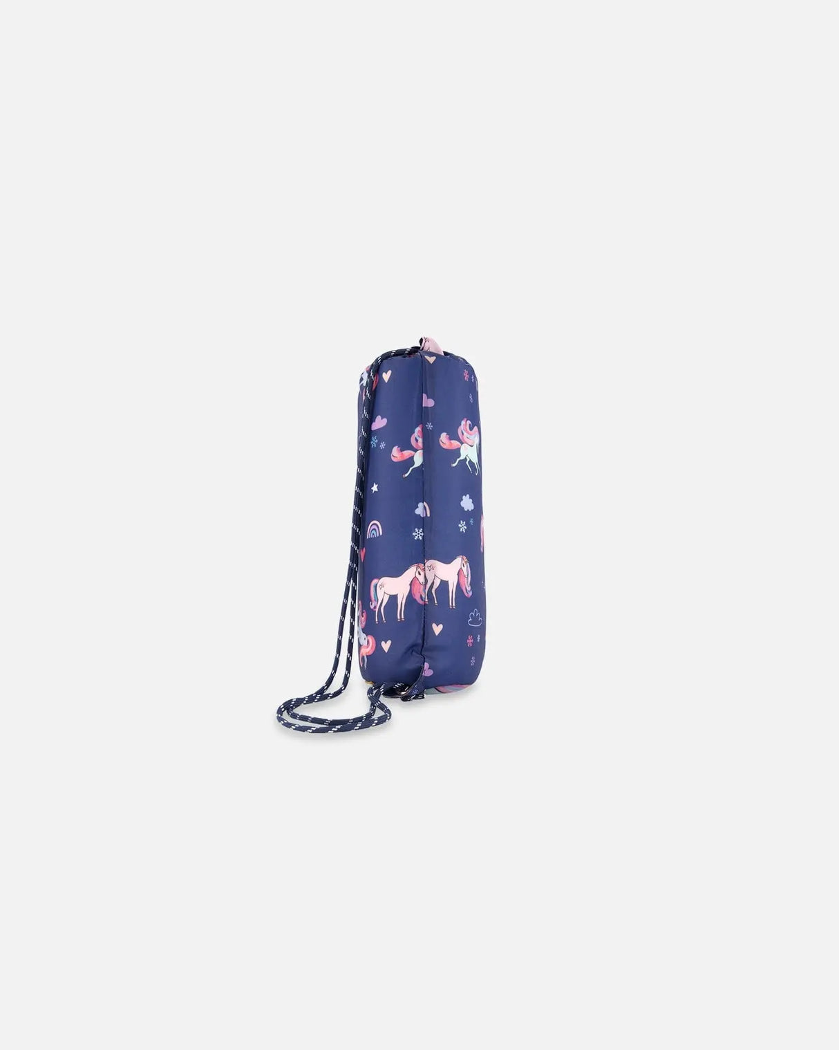 Drawstring Bag Navy Unicorn Print | Deux par Deux | Jenni Kidz