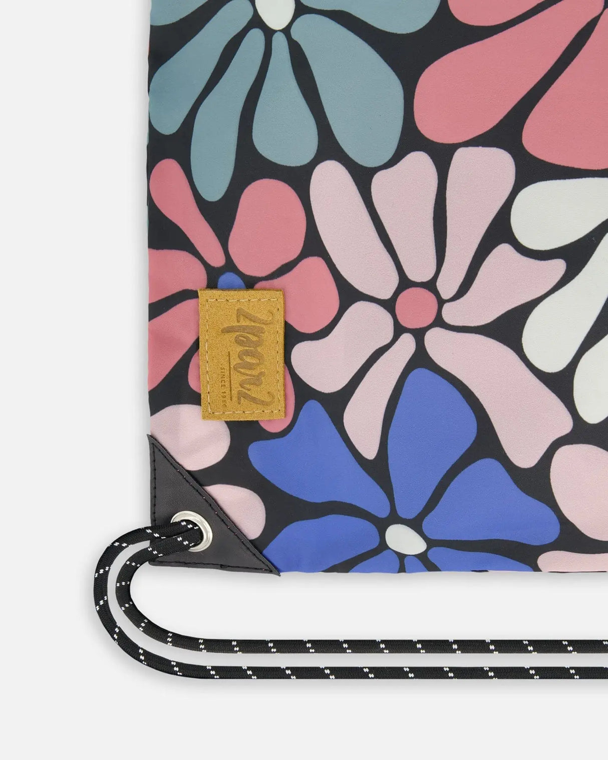 Drawstring Bag Printed Retro Flowers | Deux par Deux | Jenni Kidz
