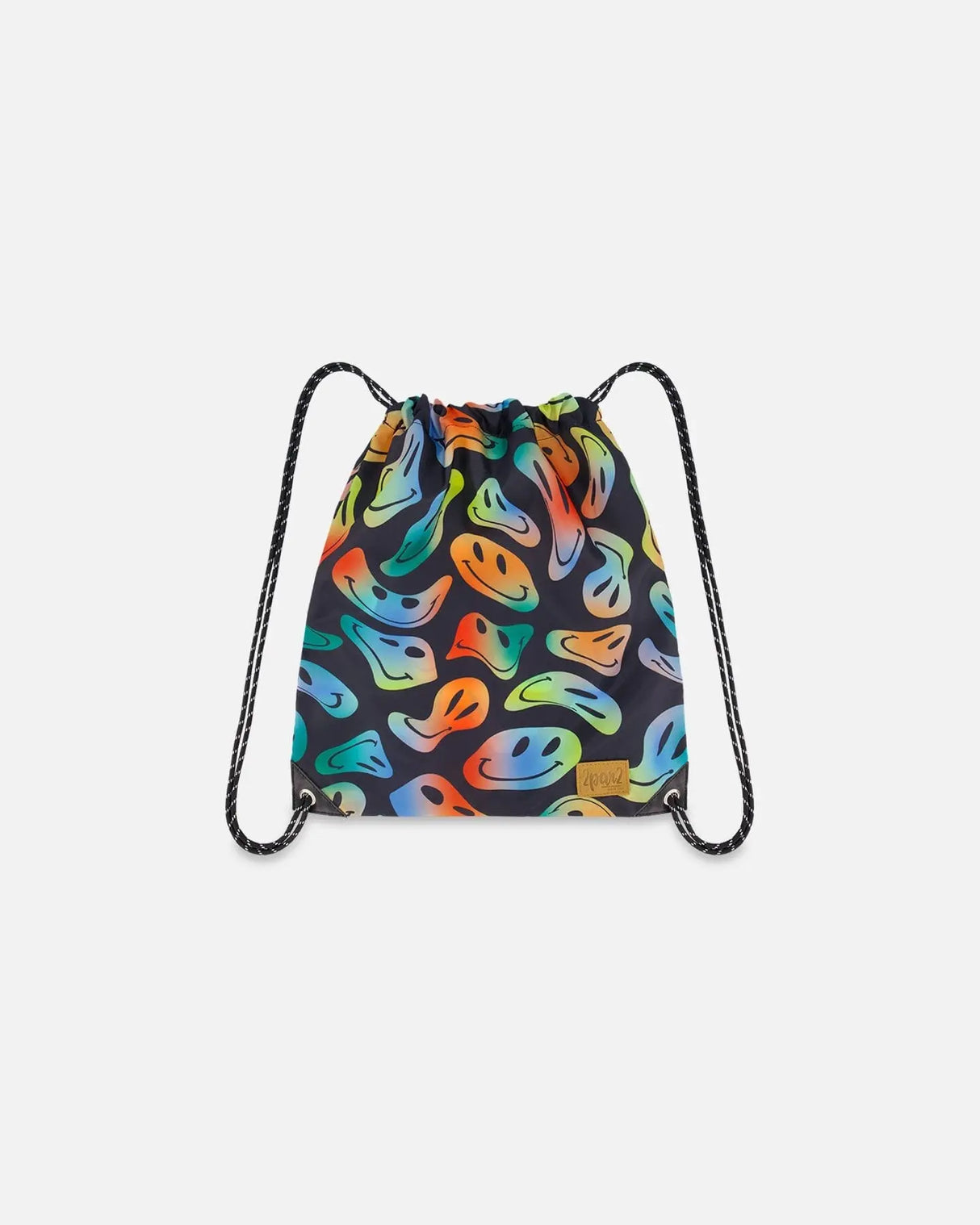 Drawstring Bag Smiley Face Boy | Deux par Deux | Jenni Kidz