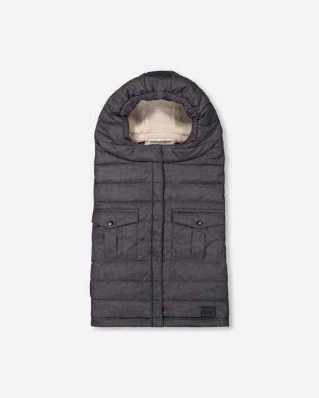 Evolutive Baby Footmuff Textured Gray | Deux par Deux | Jenni Kidz