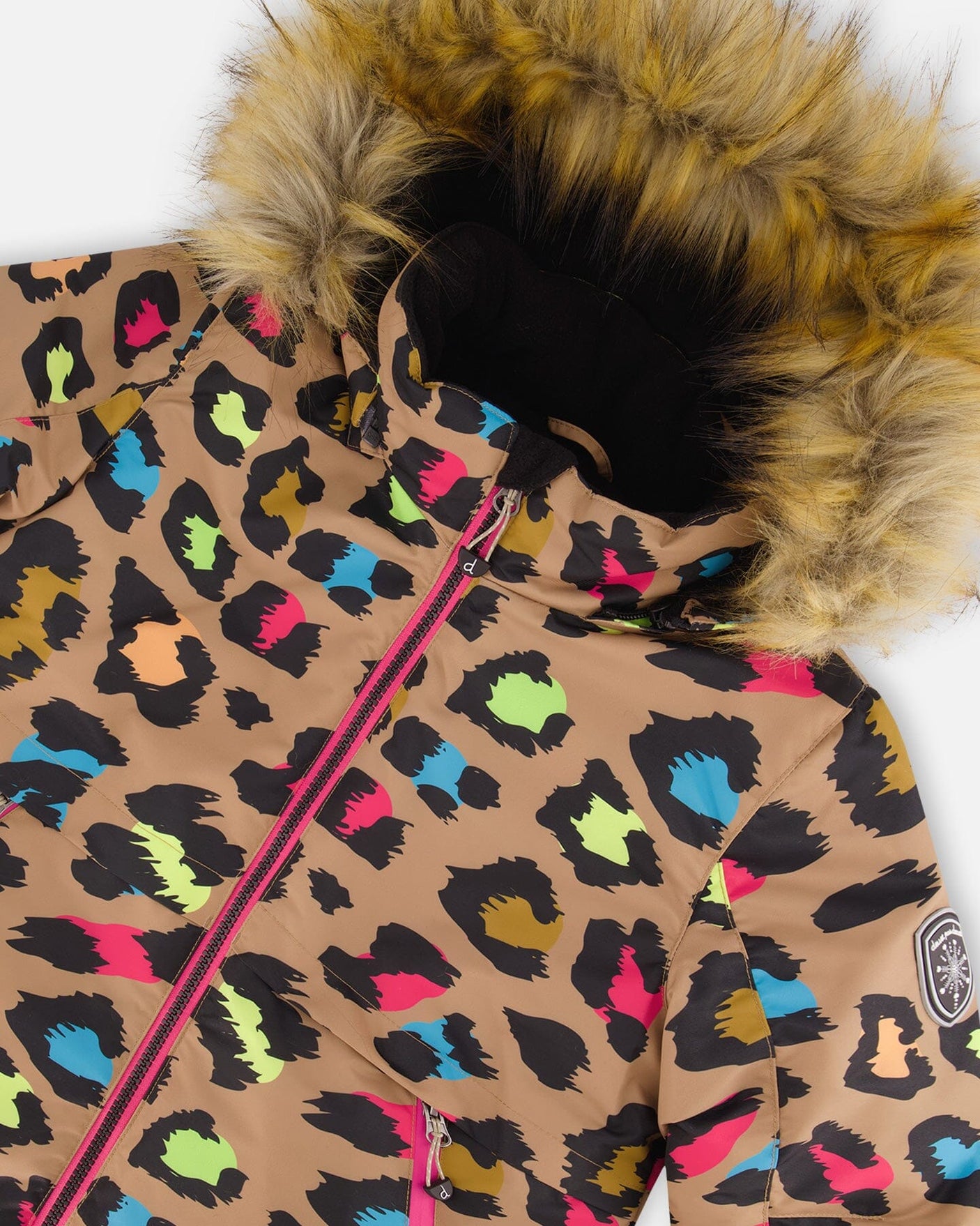 Two Piece Snowsuit Multicolor Leopard Print - Jenni Kidz