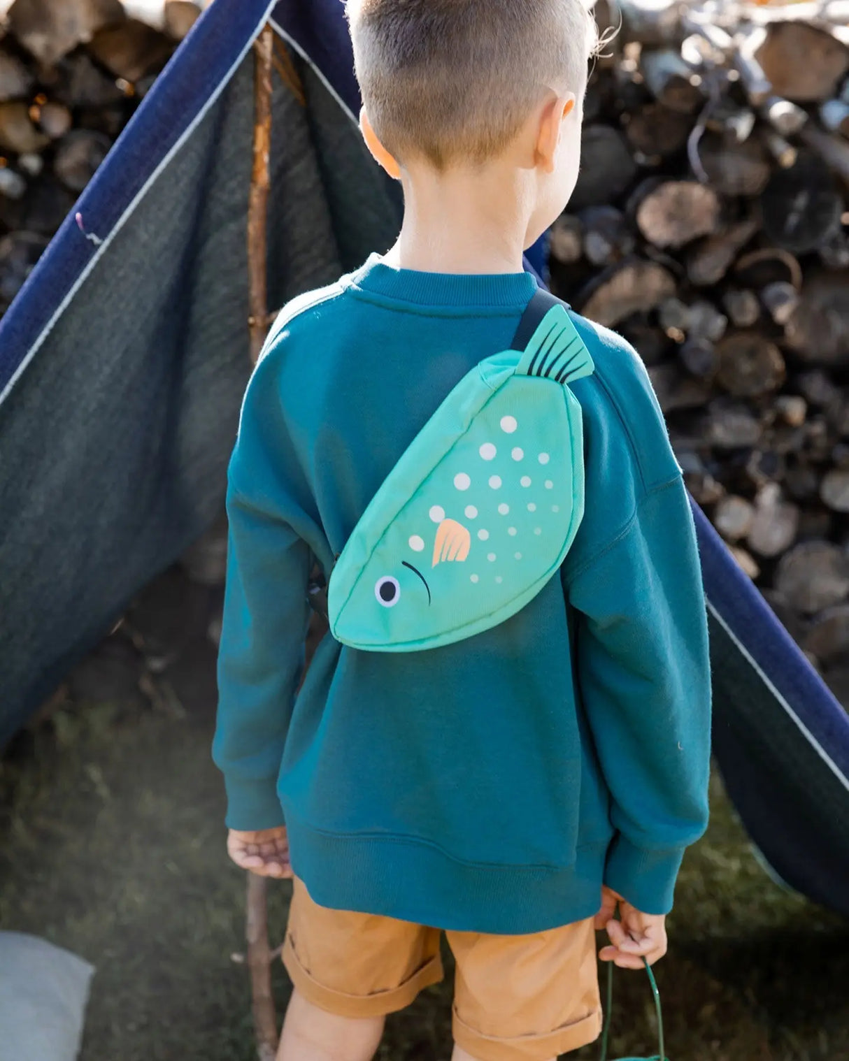 Fish Fanny Pack Green | Deux par Deux | Jenni Kidz