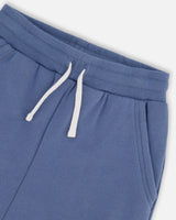 Fleece Sweatpants With Pockets Blue | Deux par Deux | Jenni Kidz