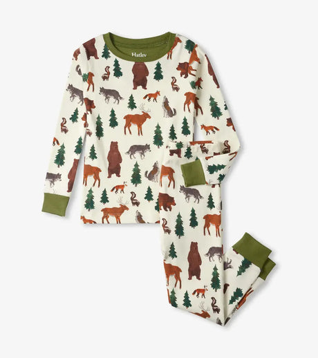 Forest Animals Kids Organic Cotton Pajama Set | Hatley | Hatley | Jenni Kidz