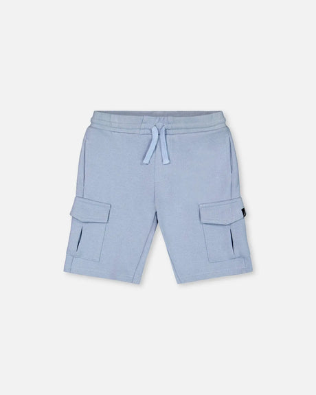 French Terry Short Pale Blue | Deux par Deux | Jenni Kidz