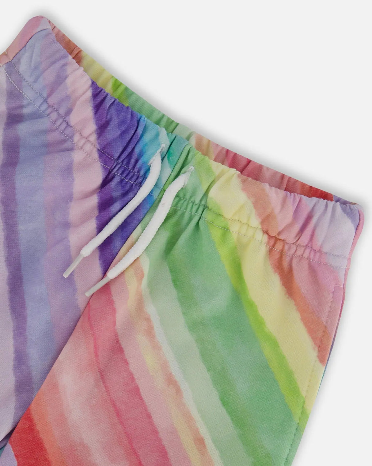 French Terry Short Rainbow Stripe | Deux par Deux | Jenni Kidz