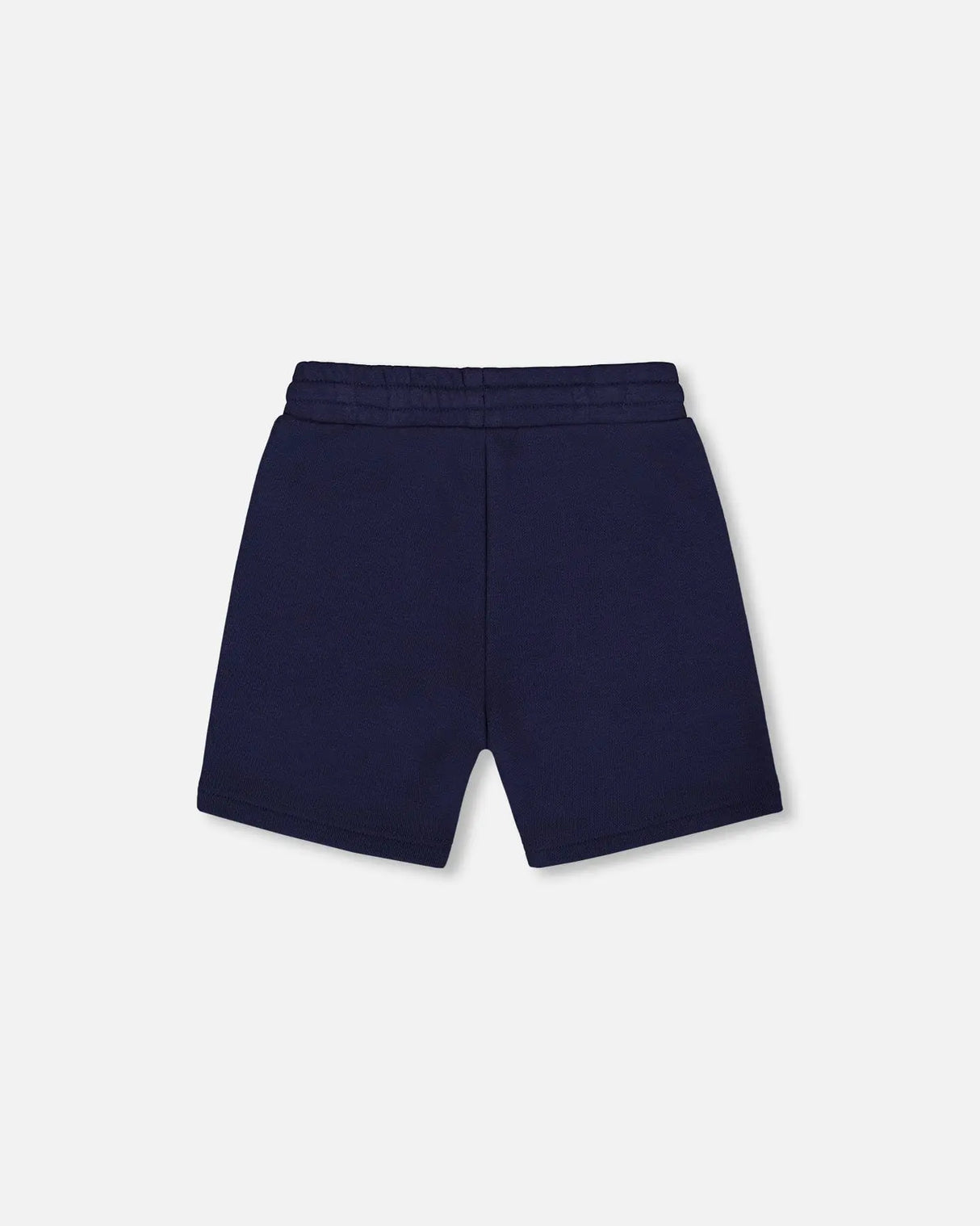 French Terry Zip Pocket Shorts Navy Blue | Deux par Deux | Jenni Kidz