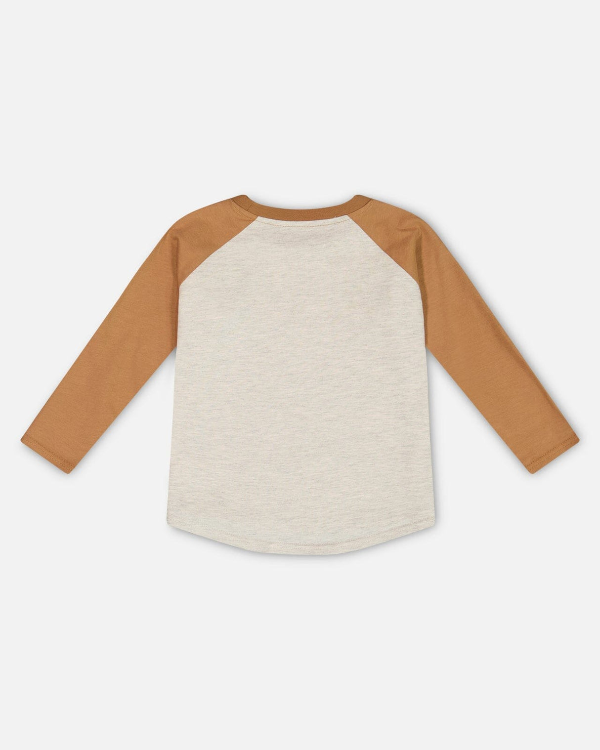 Raglan T-Shirt With Print Brown And Beige Mix-3