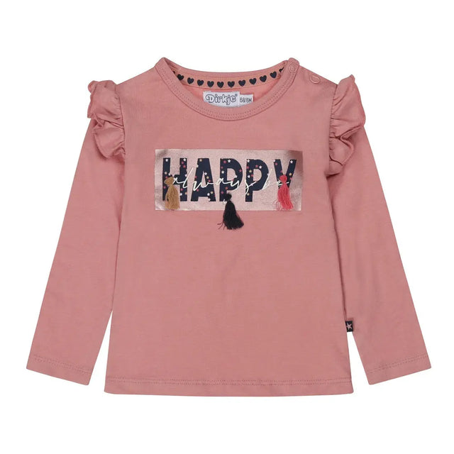 Girls Pink Long Sleeve Shirt | Dirkje | Dirkje | Jenni Kidz