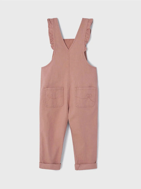 Girls Twill Overalls Nude | Mayoral | Mayoral | Jenni Kidz