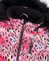 One-Piece Play Snowsuit Multicolor Leopard And Zebra-3
