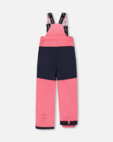 Two-Piece Play Snowsuit With Printed Jacket And Solid Pant Candy Pink-4