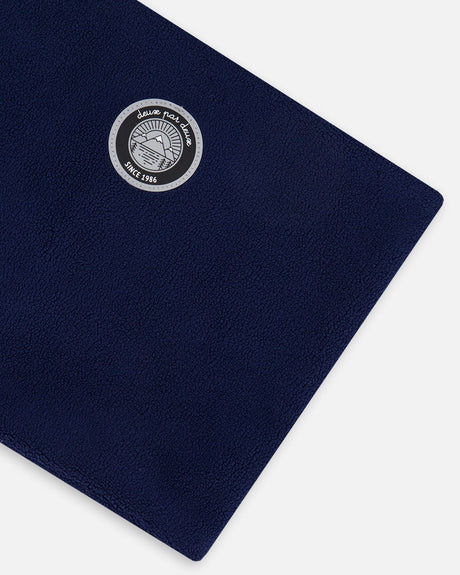 Polar Fleece Neckwarmer Navy Blue-3