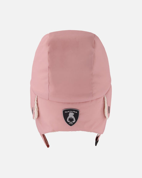 Lined Baby Chapka Dusty Pink-2