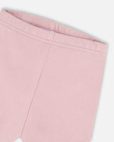 Printed Muslin Sage Floral Dress And Solid Leggings Set-3