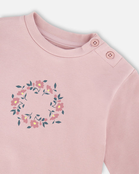 Organic Cotton Evolutive Pant And Long Sleeve Top Set Neutral Purple-3