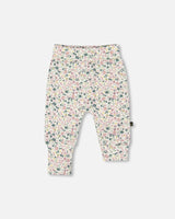 Organic Cotton Evolutive Pant Off-White Floral-0