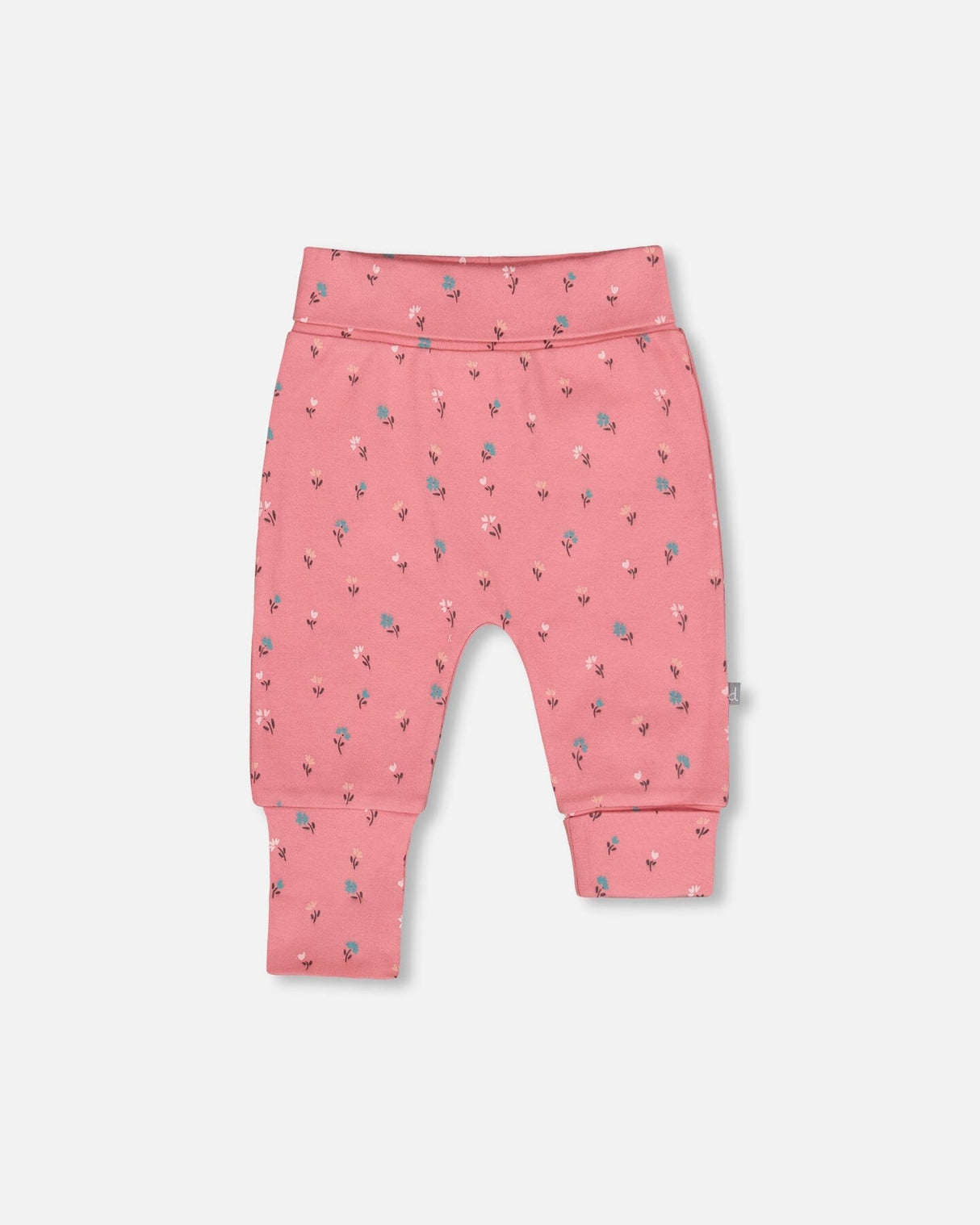 Organic Cotton Evolutive Pant Pink Floral-0