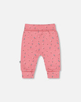 Organic Cotton Evolutive Pant Pink Floral-2