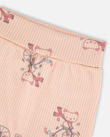 Organic Cotton Evolutive Pant Pink Cat Print-2