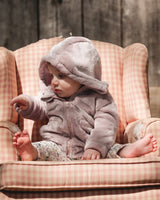 Hooded Zip Plush Jacket Neutral Purple-1