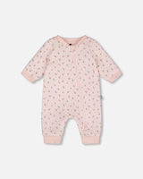 Organic Cotton One-Piece And Baby Romper Pink Mini Floral-0