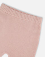 Knitted Top And Pant Set Light Pink-3