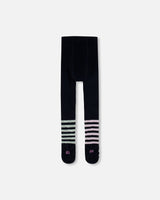 Knit Tights Dark Blue-2