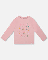 Organic Cotton Long Sleeve T-Shirt Dusty Pink-0