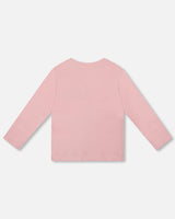 Organic Cotton Long Sleeve T-Shirt Dusty Pink-2