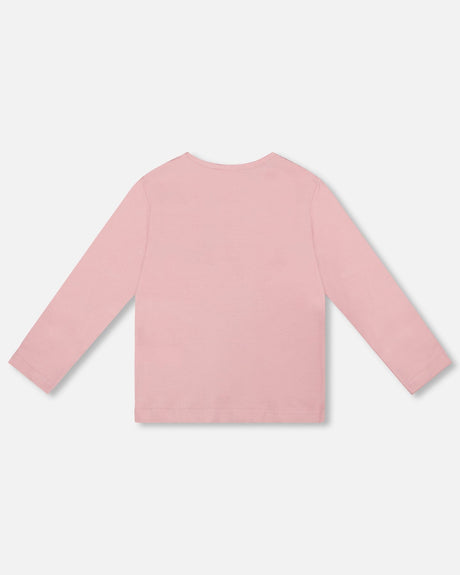 Organic Cotton Long Sleeve T-Shirt Dusty Pink-2