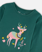 Organic Cotton Long Sleeve T-Shirt Dark Green-4