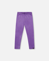 Shiny Stretch Leggings Purple-0