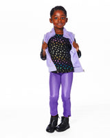 Stretch Jersey T-Shirt Multicolor Leopard Print-1