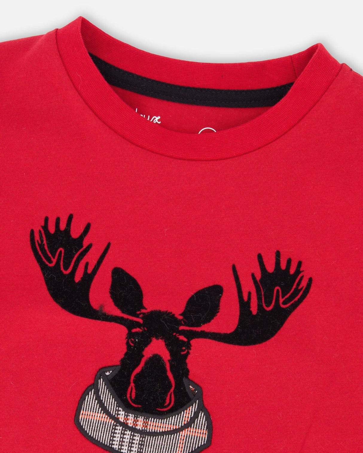 Jersey T-Shirt Cherry Red With Moose-3