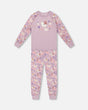 Organic Cotton Two-Piece Pajamas Lilac Cat Print-0