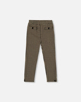 Jacquard Knit Pant With Welt Pocket-0