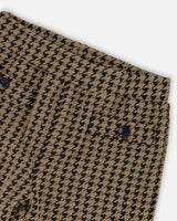 Jacquard Knit Pant With Welt Pocket-3