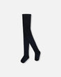 Knit Tights Navy Blue-0