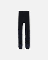 Knit Tights Navy Blue-1