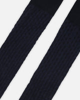 Knit Tights Navy Blue-2