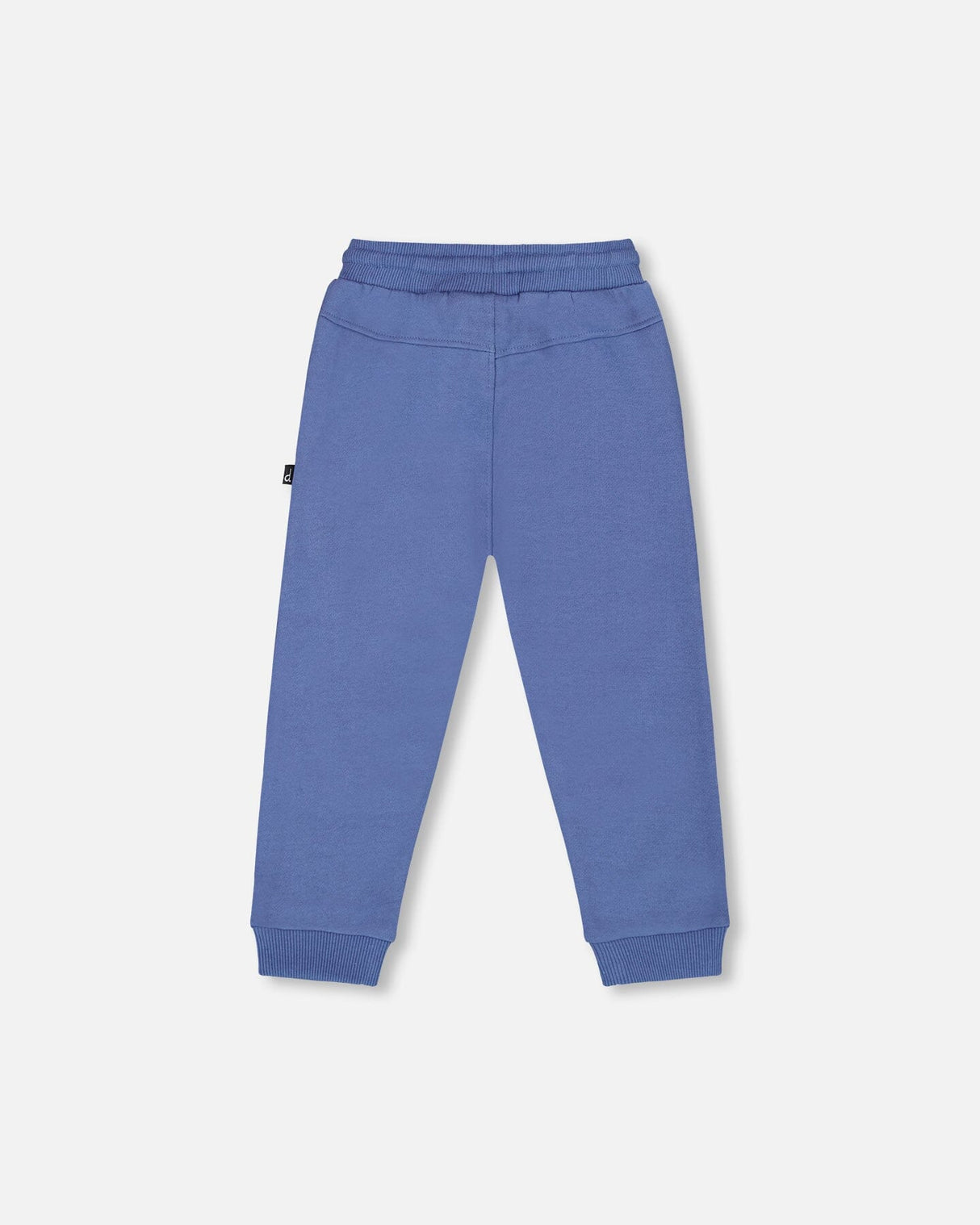 Fleece Sweatpants With Articulated Knees Blue-3
