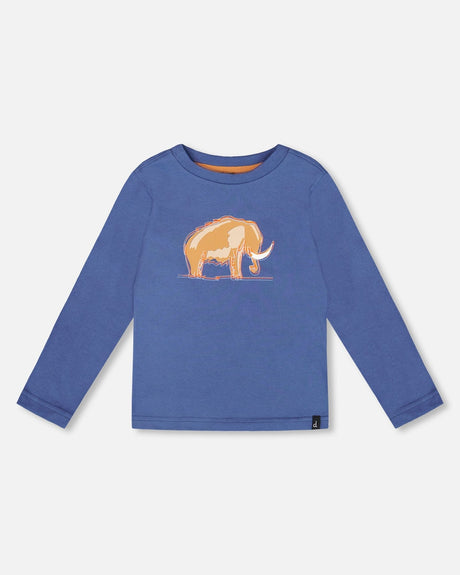 Organic Cotton Long Sleeve T-Shirt Blue-0