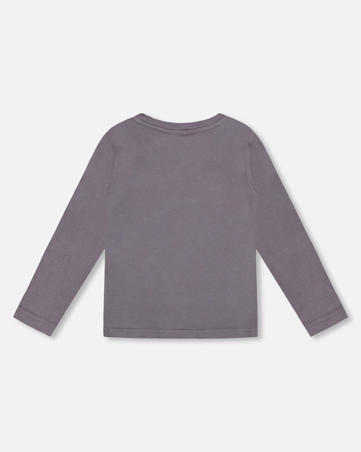 Long Sleeve Organic Cotton Jersey Tee Dark Gray-2