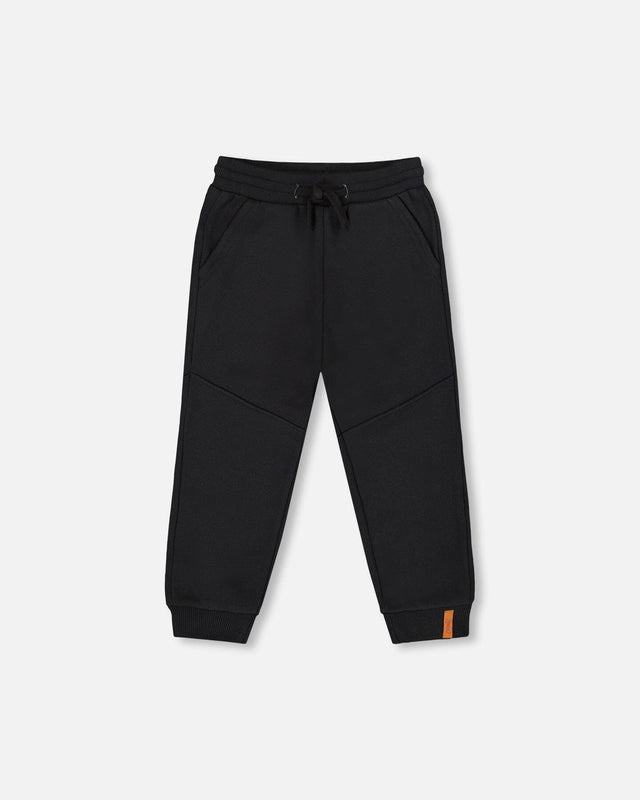 Fleece Sweatpants With Pockets Black-0