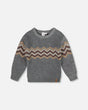 Knit Sweater Dark Heather Gray-0