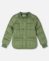 Quilted Mid-Season Jacket Khaki-0