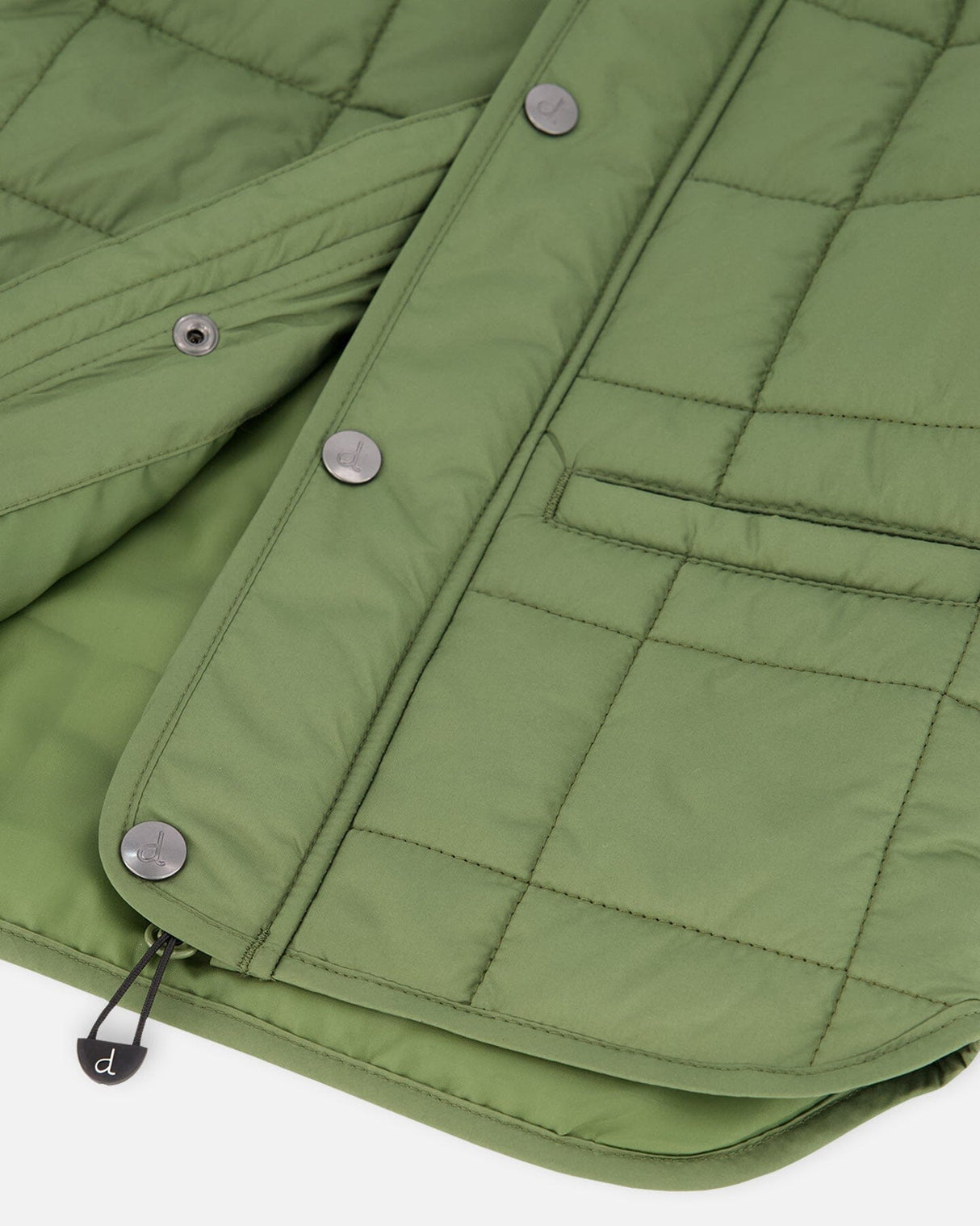 Quilted Mid-Season Jacket Khaki-2